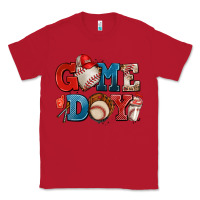 Red game day baseball Classic Tee - AdoDesignShop