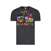 Vintage Black happy halloween coffee cups Vintage Tee - AdoDesignShop