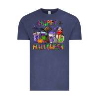 Vintage Denim happy halloween coffee cups Vintage Tee - AdoDesignShop