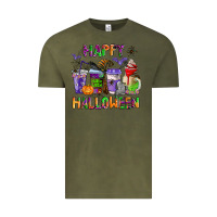 Vintage Olive happy halloween coffee cups Vintage Tee - AdoDesignShop