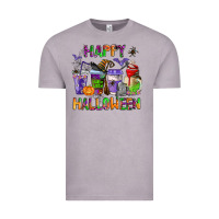 Happy Halloween Coffee Cups Vintage Tee | Teevron