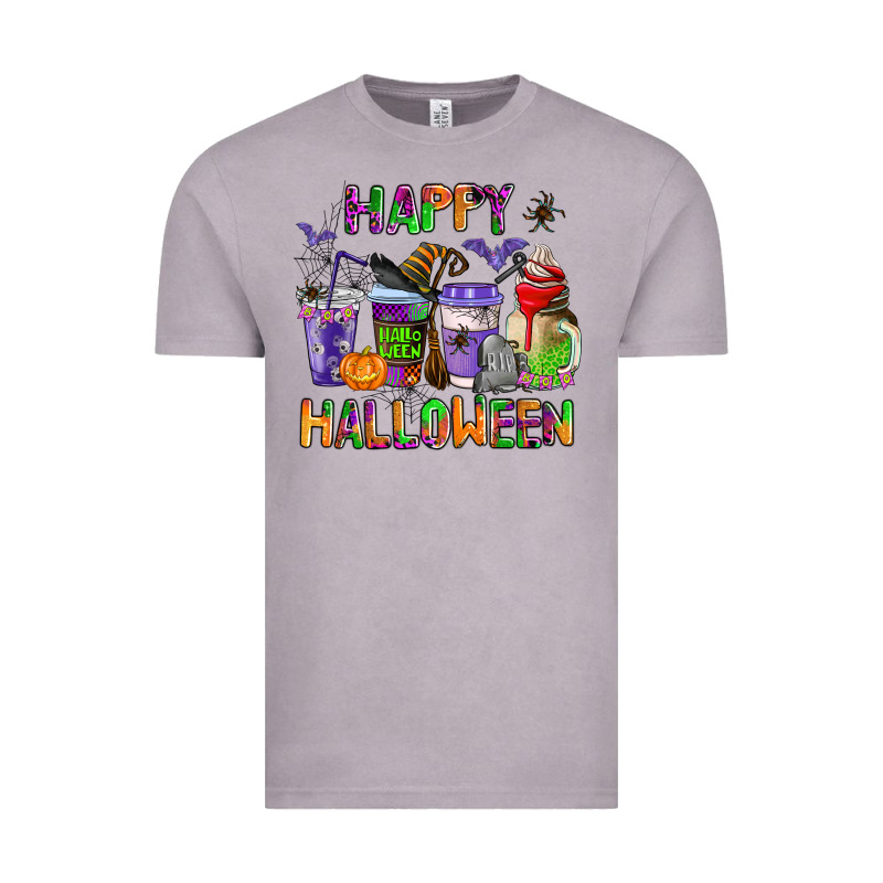 Happy Halloween Coffee Cups Vintage Tee by AdoDesignShop | Teevron