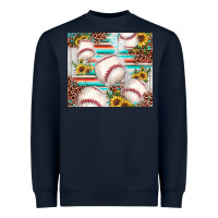 Navy baseball leopard sunflower Heavyweight Sweatshirt - JahusDesignShop
