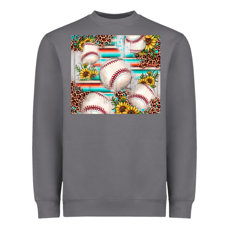 Baseball Leopard Sunflower Heavyweight Sweatshirt by JahusDesignShop | Teevron