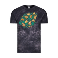 Cloud Black christmas gingerbread cookies patch Vintage Tee - BundleAndBundleShop