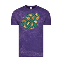 Cloud Purple christmas gingerbread cookies patch Vintage Tee - BundleAndBundleShop