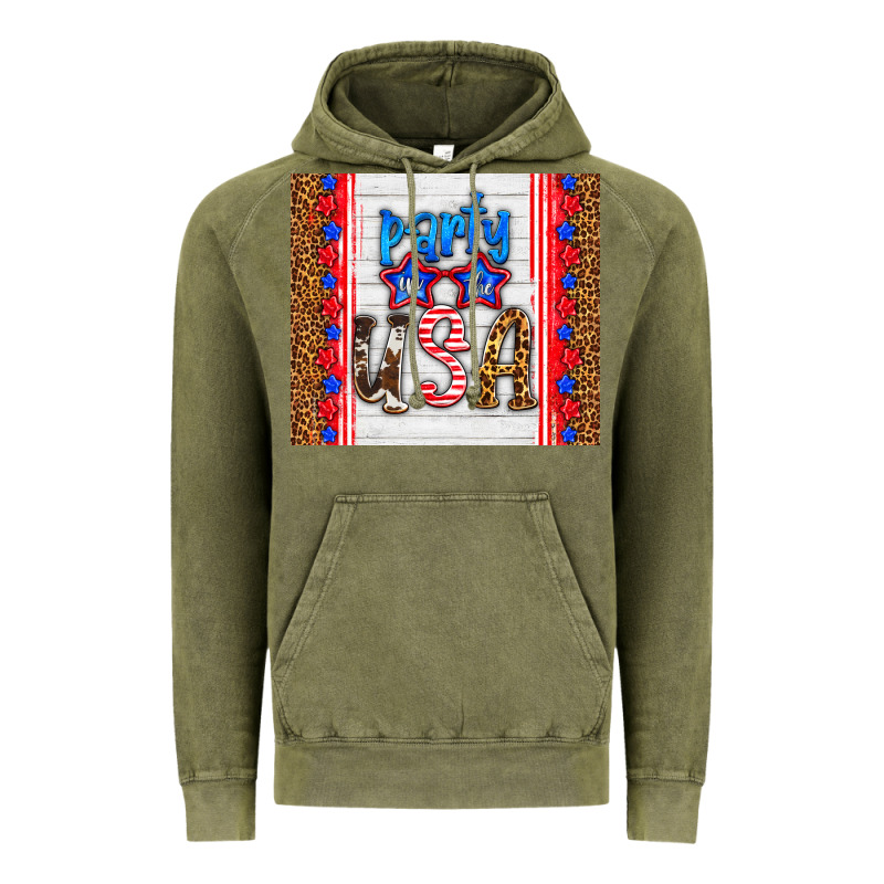 Party In The Usa Vintage Hoodie by HRA Design Shop | Teevron