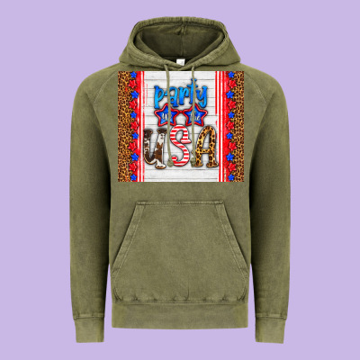 Party In The Usa Vintage Hoodie Designed By Hra Design Shop