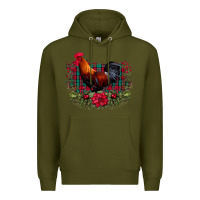 Army Green Farm Cock Premium Hoodie - Bettercallsaul