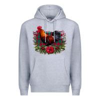 Heather Grey Farm Cock Premium Hoodie - Bettercallsaul