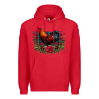 Red Farm Cock Premium Hoodie - Bettercallsaul