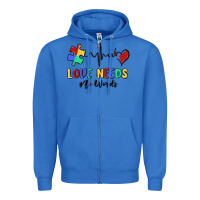 True Royal love needs no words Zipper Hoodie - MaliasSmallBusiness
