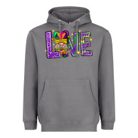 Storm Mardi Gras Love With Gnome Heavyweight Hoodie - BundleAndBundleShop