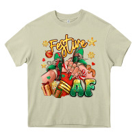 Mossy festive af christmas caucasian girl sneakers Heavy Core Tee - RanaPortraitStore