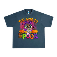 Midnight Navy too cute to spook with owl Urban Heavy Tee - Artiststas