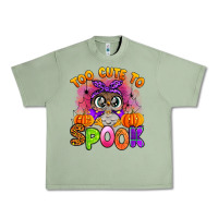 Oil Green too cute to spook with owl Urban Heavy Tee - Artiststas