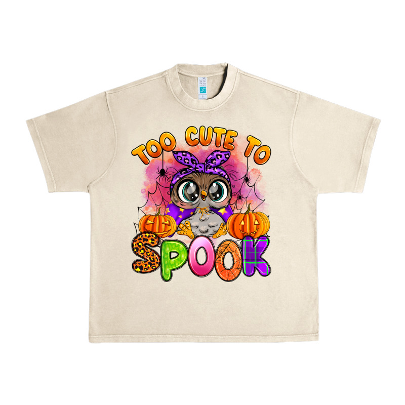 Too Cute To Spook With Owl Urban Heavy Tee by Artiststas | Teevron