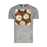 Cloud Rock valentines day daisy and leopard seamless pattern Vintage Tee - BundleAndBundleShop