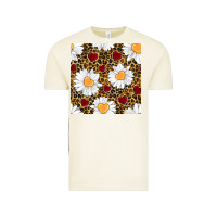 Vintage Arctic valentines day daisy and leopard seamless pattern Vintage Tee - BundleAndBundleShop