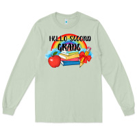 Matcha back to school hello second grade 3200x2400 Long Sleeve Tee - AdoDesignShop