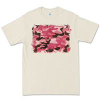 Bone pink camouflage background Premium Tee - BarkalooDesign