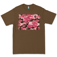 Cacao pink camouflage background Premium Tee - BarkalooDesign