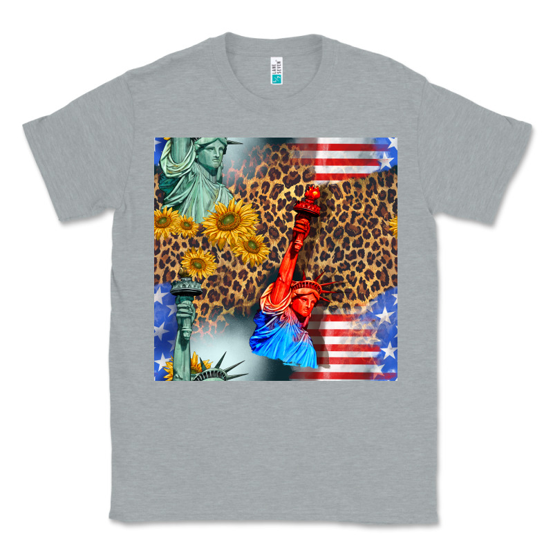 Statue Of Liberty American Flag Classic Tee by BundleAndBundleShop | Teevron