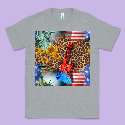 Statue Of Liberty American Flag Classic Tee Designed By Bundleandbundleshop