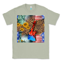 Matcha statue of liberty american flag Classic Tee - BundleAndBundleShop