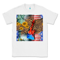 White statue of liberty american flag Classic Tee - BundleAndBundleShop
