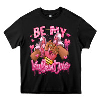 Black be my valentine afro girl sneakers Heavy Core Tee - RanaPortraitStore
