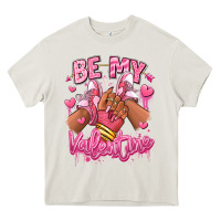Cream be my valentine afro girl sneakers Heavy Core Tee - RanaPortraitStore