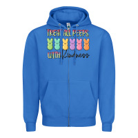 True Royal treat all peeps with kindness Zipper Hoodie - MaliasSmallBusiness