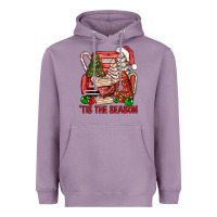 Lavender Tis The Season Christmas Cakes Truck Heavyweight Hoodie - BundleAndBundleShop