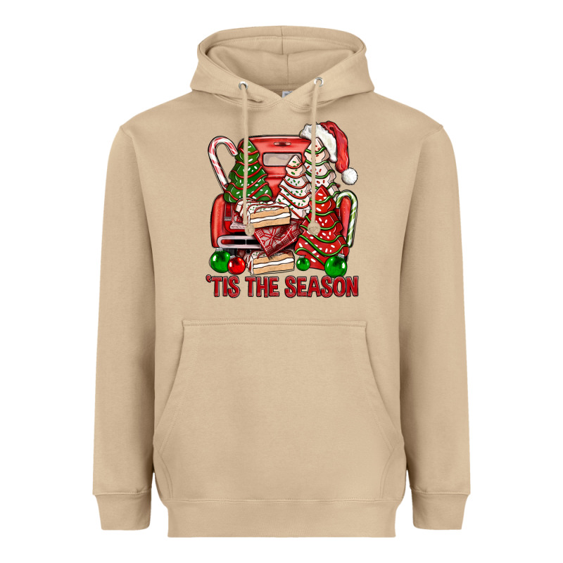 Tis The Season Christmas Cakes Truck Heavyweight Hoodie by BundleAndBundleShop | Teevron