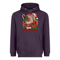 Plum Tis The Season Christmas Cakes Truck Heavyweight Hoodie - BundleAndBundleShop