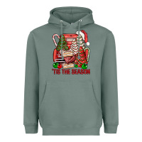 Sage Tis The Season Christmas Cakes Truck Heavyweight Hoodie - BundleAndBundleShop