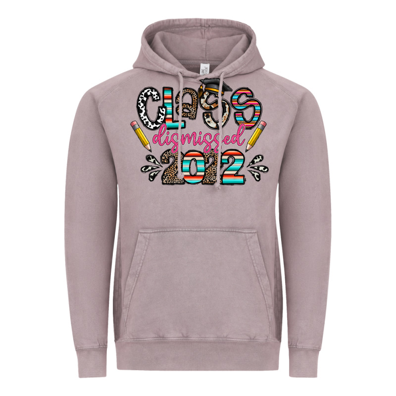 Class Dismissed 2022 Vintage Hoodie by CowhideDigitalArt | Teevron