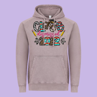 Class Dismissed 2022 Vintage Hoodie Designed By Cowhidedigitalart