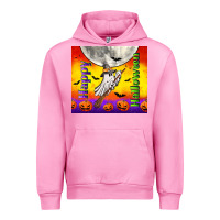 Fuchsia Pink happy halloween Urban Hoodie - TumblerDesignByShophia