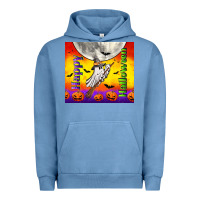 Pigment Pebble Blue happy halloween Urban Hoodie - TumblerDesignByShophia