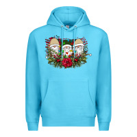 Ocean Blue Christmas Gnomes Premium Hoodie - Bettercallsaul