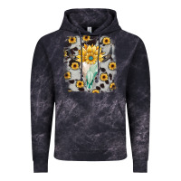 Cloud Black cowhide sunflower gemstone bull skull Vintage Hoodie - JahusDesignShop