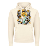 Vintage Artic cowhide sunflower gemstone bull skull Vintage Hoodie - JahusDesignShop