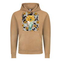 Vintage Camel cowhide sunflower gemstone bull skull Vintage Hoodie - JahusDesignShop