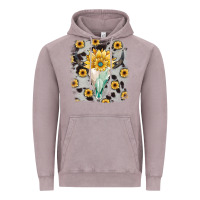 Vintage Zinc cowhide sunflower gemstone bull skull Vintage Hoodie - JahusDesignShop