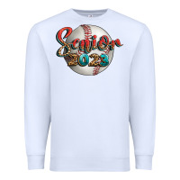 White baseball senior 2023 Premium Sweatshirt - BundleAndBundleShop