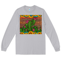 Moon Dust sunflowers turquoise serape cactus tumbler Long Sleeve Tee - Artiststas