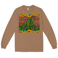 Toasted Coconut sunflowers turquoise serape cactus tumbler Long Sleeve Tee - Artiststas