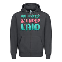 Smoke overworked underlaid Zipper Hoodie - MaliasSmallBusiness